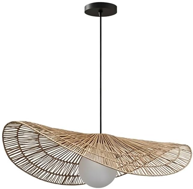 Lampe Suspendue en Rotin Bohème