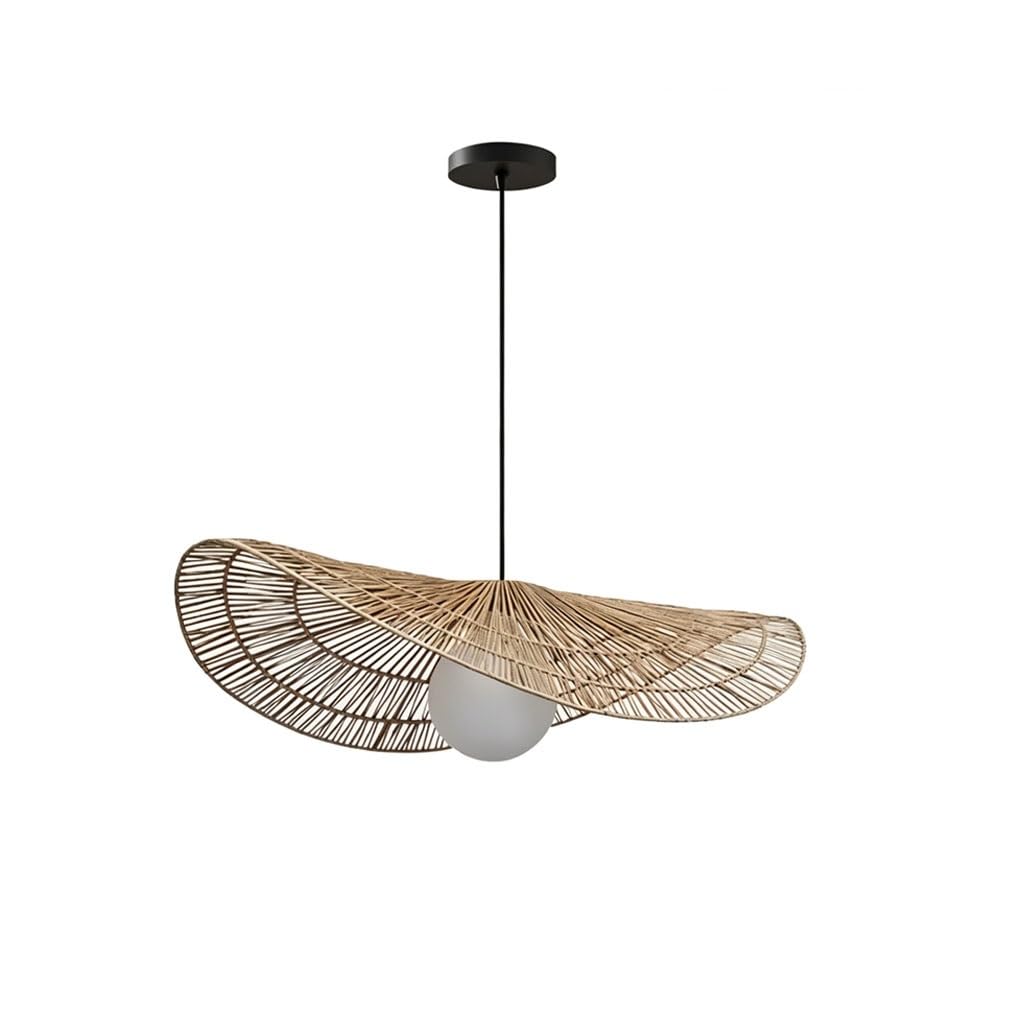 Lampe Suspendue en Rotin Bohème
