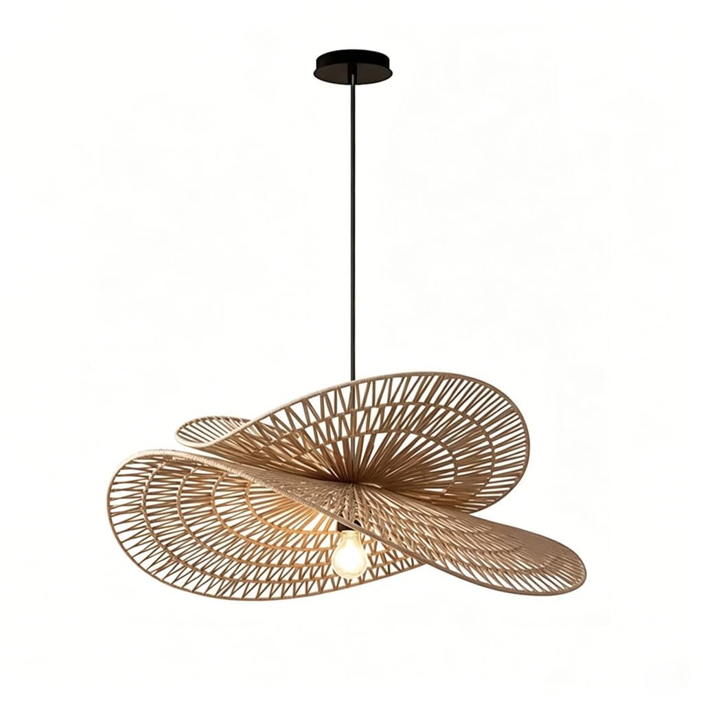 Lampe Suspendue en Rotin Bohème