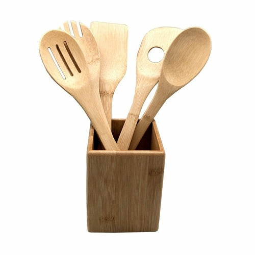 Pot à Ustensiles en Bambou