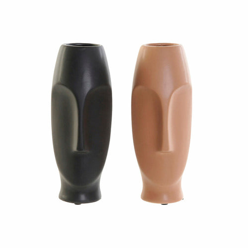 Vase Céramique Moderne Rose et Gris