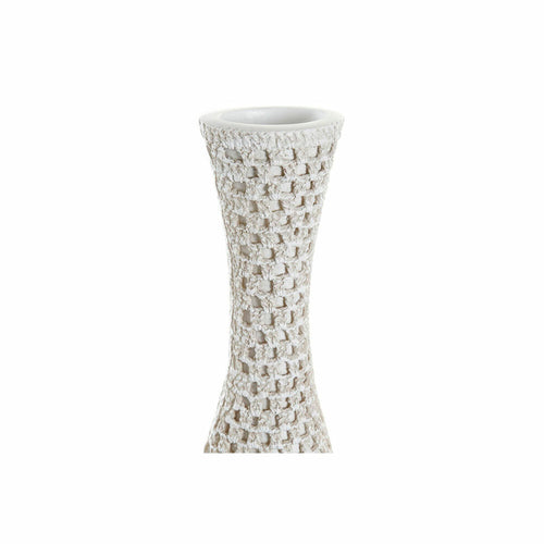 Vase Résine Moderne Beige et Blanc