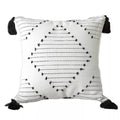 Housse de Coussin Boho à Pompons
